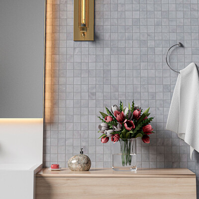 Allure Lt Honed 2×2 Marble Mosaic 12×12 (MS02316)