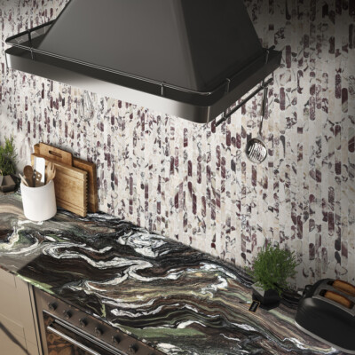 Calacatta Viola Honed Pill Marble Mosaic 12×12 (MS02558)