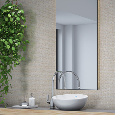 Delano Honed Staggered Joint 5/8×5/8 Marble Mosaic 12×12 (MS02608)