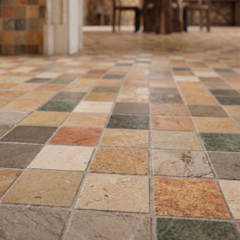 Ariana Honed 2×2 Limestone Mosaics 12×12 (MS02615)