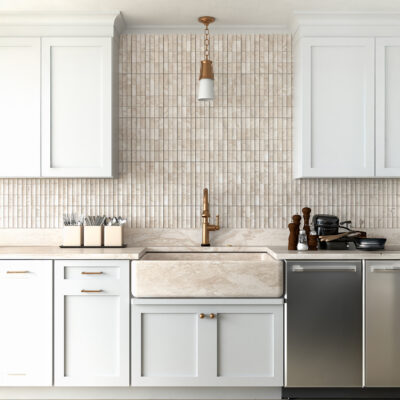 Diana Royal Honed Mini Ion 1 1/4×3 Marble Mosaics 12×12 (MS02754)