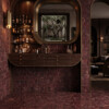 Red Bordeaux Honed Scarpa Rough Cut Marble Mosaics 12×12