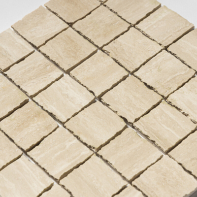 Roman Honed Hand Clipped Travertine Mosaics 12×12 (MS02858)