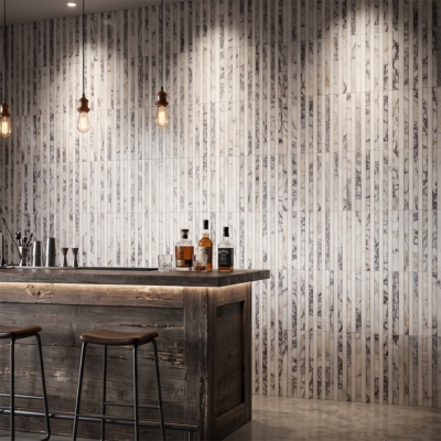 Calacatta Picasso,Calacatta Renaissance Honed Mod Stripes Marble Mosaics 12×12 (MS02898)