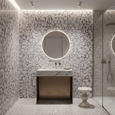 Lilac Honed Devon Marble Mosaics 12 1/2×12 1/2 (MS02924)