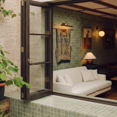 Verde Laguna Honed 2×2 Marble Mosaics (MS03003) Room Scene Image