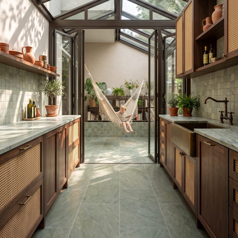 Verde Laguna Honed 2×2 Marble Mosaics (MS03003) Verde Laguna Honed Marble Tiles 12×24 (TL21818)