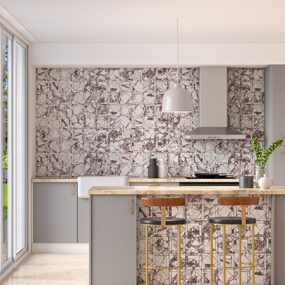 Calacatta Viola Honed Palazzo Marble Mosaic 12×12 (MS60016)