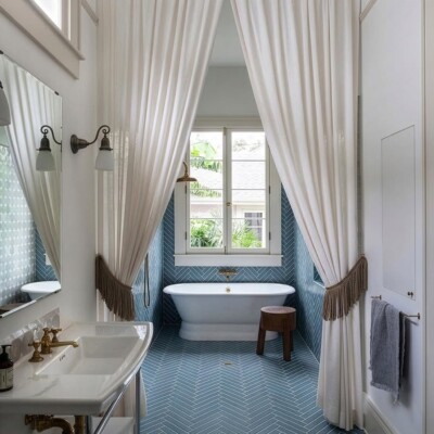 Maui Matte Herringbone 5/8×3 Glazed Terracotta Mosaics 10 7/16×12 13/16 (MS80012) Room Scene Image