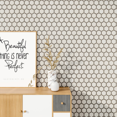 Bordeaux, Bosphorus Honed  Marble Mosaic 8 1/2×11 (MS90813)