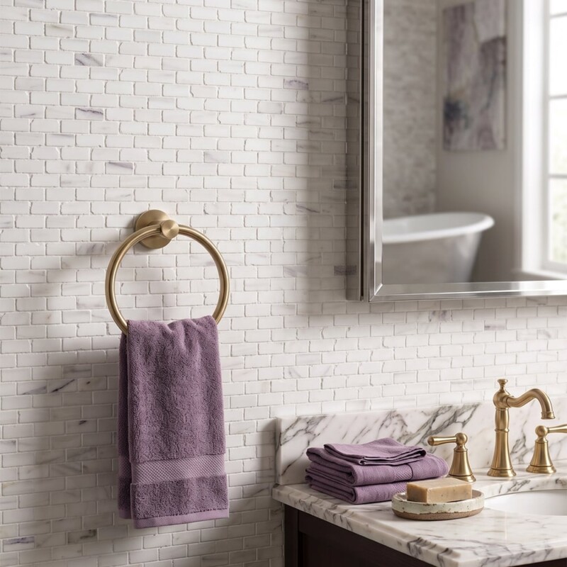 Snow White Honed Broken Joint Marble Mosaics 11 3/4×12