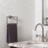 Snow White Honed Broken Joint Marble Mosaics 11 3/4×12