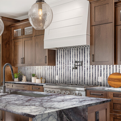 Thassos, Lilac Honed Mod Stripes Marble Mosaic 11 5/8×11 3/4 (MS90876)