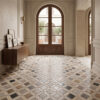 Multicolor Multi Finish Monarch Limestone Mosaics 12 5/8×12 5/8 (MS90903)