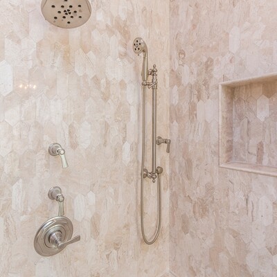 Large Picket Diana Royal Polished Marble Waterjet Decos 6×12 (NW90439)