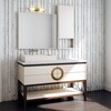 Linen White Malabar Bathroom Vanities 16×38