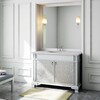 Brushed Aluminum Baroque Bathroom Vanities 47 1/2×21 1/2
