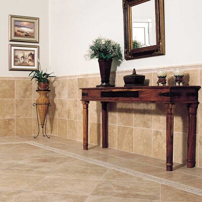 Ivory Honed Filled Travertine Tile 12×12 (TL10482) Ivory Honed Filled 1×1 Travertine Mosaic 12×12 (MS00708)