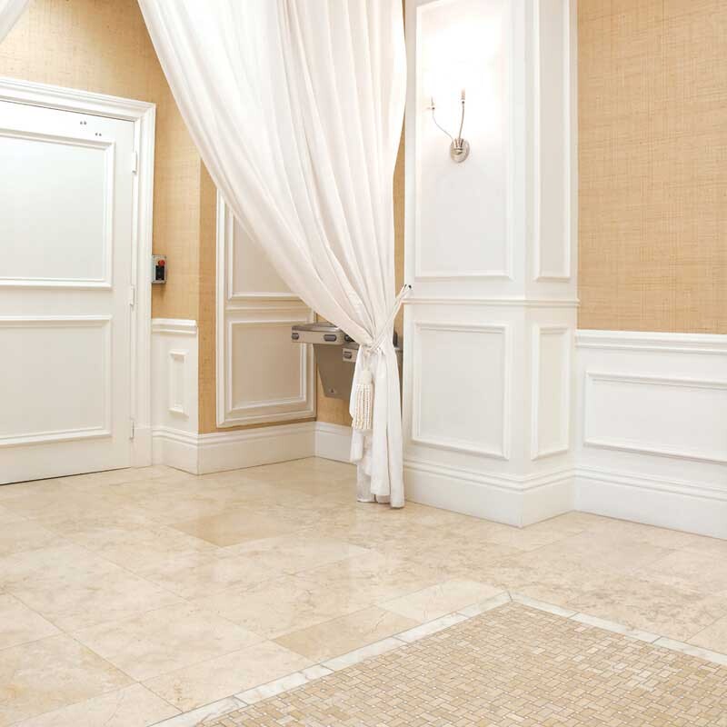 Seashell Honed Basket Weave Limestone Mosaics 12×12 (MS00709)