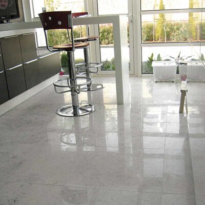 Silver Clouds Polished Marble Tile 18×18 (TL13570)