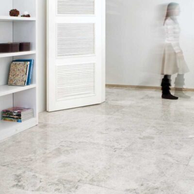 Silver Clouds Polished Marble Tile 18×18 (TL13570)
