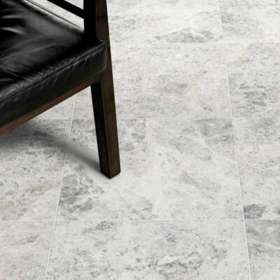 Silver Shadow Honed Marble Tile 18×18 (TL13900)