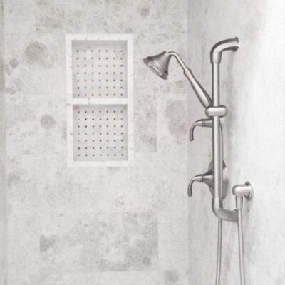 Silver Shadow Honed Marble Tile 18×18 (TL13900)