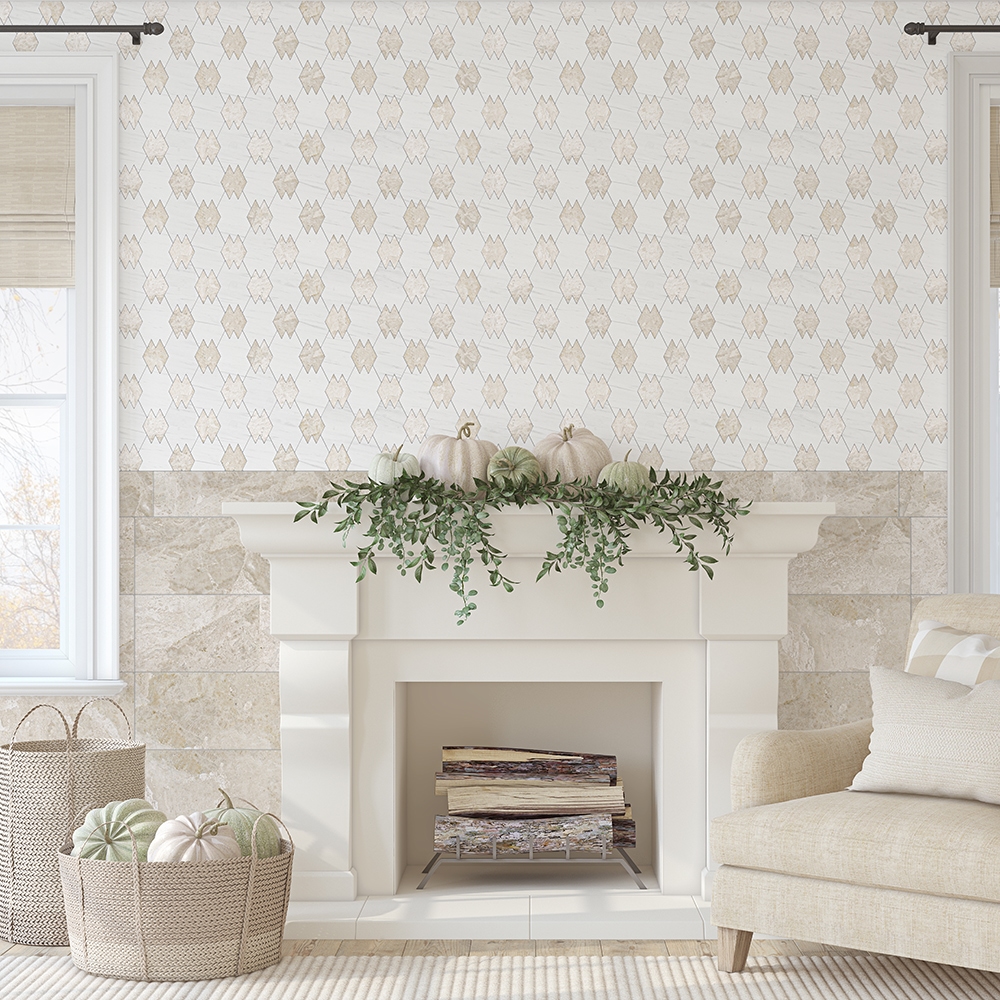 Diana Royal Honed Marble Tiles | 12x24x1/2 | Marble Flooring | Beige Marble