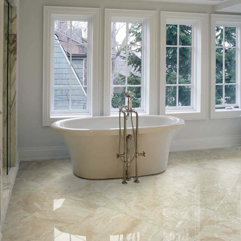 Diana Royal Honed Marble Tiles | 18x18x1/2 | Marble Flooring | Beige Marble