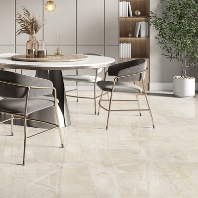 Desert Cream Polished  Marble Tile 23 5/8×23 5/8 (TL14259)
