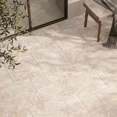 Diana Royal Brushed Chiselled Versailles Pattern Marble Tiles Versailles Pattern