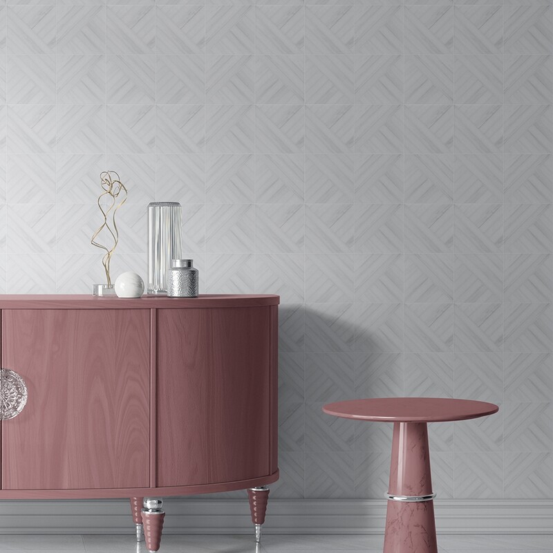 Snow White Polished Marble Tiles 12×24