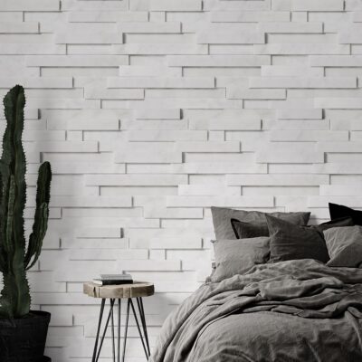 Glacier Honed Marble Wall Decos Elevations Pattern (TL16183)