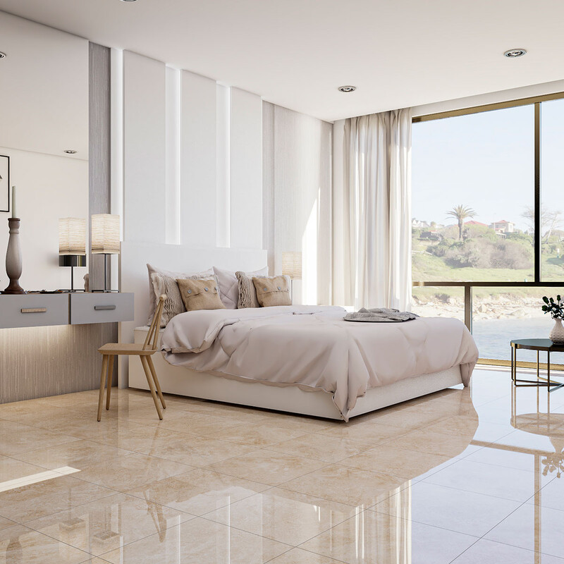 Cappuccino Polished Marble Tiles 18×18