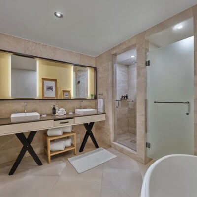 Cappuccino Honed Marble Tiles 12×24 (TL17723) Room Scene Image