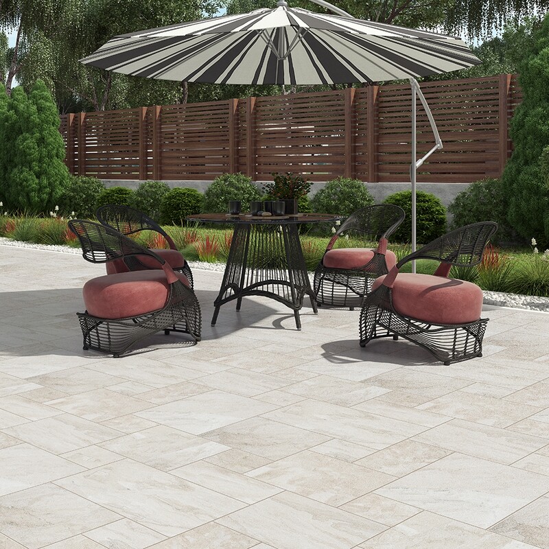 Diana Royal Textured Marble Pavers Versailles Pattern