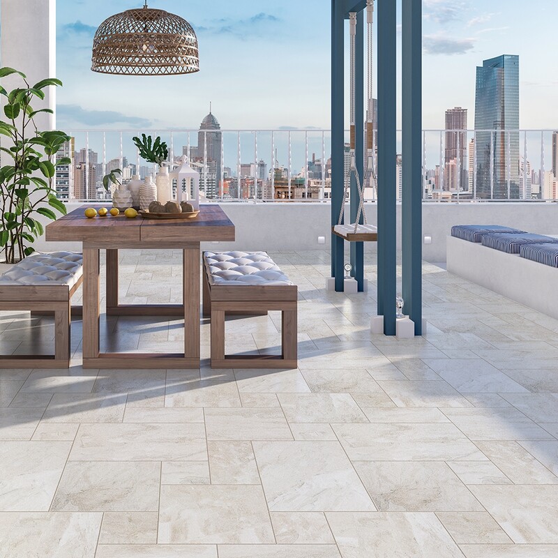 Diana Royal Textured Marble Pavers Versailles Pattern
