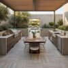 Skyline Textured Marble Pavers Versailles Pattern (TL17729)