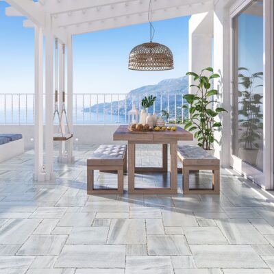 Skyline Reclaimed Marble Pavers Ashlar Pattern (TL17781)