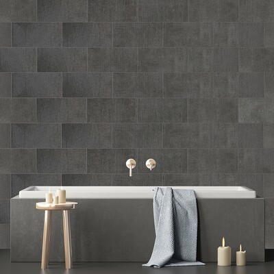 Newyork Anthracite Matte  Concrete Look Porcelain Tile 12×24 (TL17800)