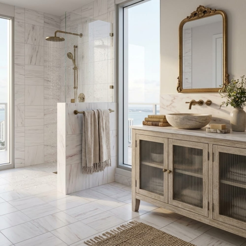 Bianco Dolomiti Classic Honed Marble Tile 12×12 (TL17818)