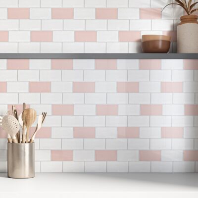 Rosie Glossy Ceramic Tile 3×6 (TL18349) Royal White Glossy Ceramic Tile 3×6 (TL18350)