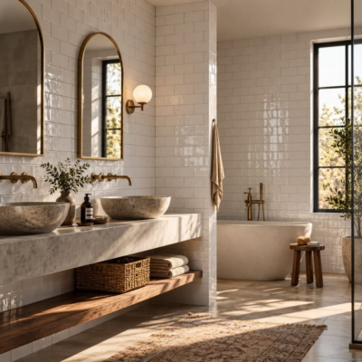 Royal White Glossy Subway Ceramic Tile 3×6 (TL18350)