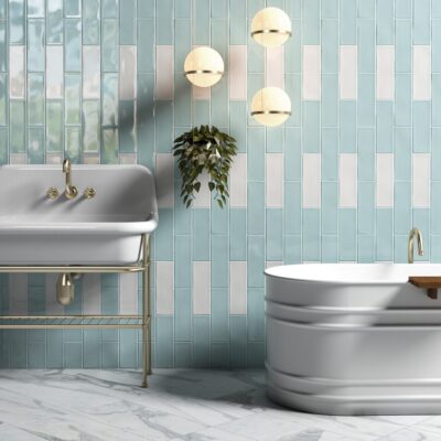 Jules Glossy Ceramic Tile 4×12 (TL18363) Royal White Glossy Ceramic Tile 4×12 (TL18362) Calacatta Gold Royal Polished Marble Tile 12×24 (TL18804)