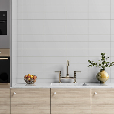 Satin Cotton Matte Subway Ceramic Tile 4×12 (TL18364)