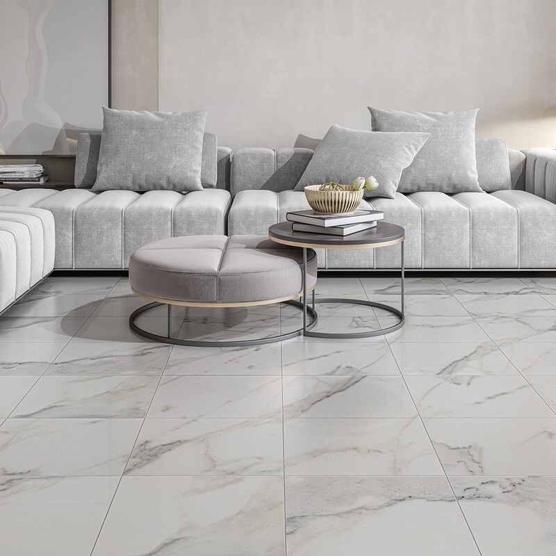 Calacatta Gold Royal Honed Marble Tiles 18×18