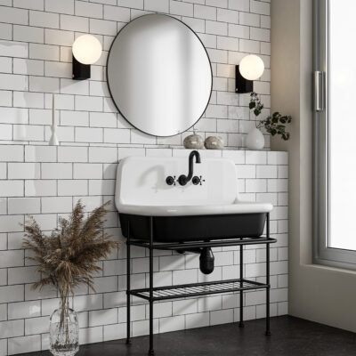 Royal White Glossy Field Ceramic Tile 4×8 (TL18510)