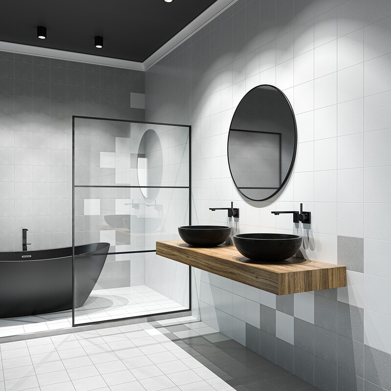 Sandy Matte Terrazzo Tiles 8×8