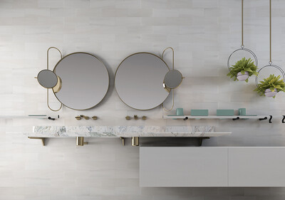 Snow White Polished Subway Marble Tile 4×12 (TL18744)