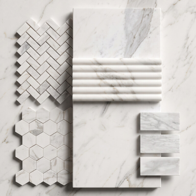 Calacatta Gold Royal Honed Marble Tiles 12×24
